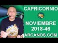 Video Horscopo Semanal CAPRICORNIO  del 11 al 17 Noviembre 2018 (Semana 2018-46) (Lectura del Tarot)