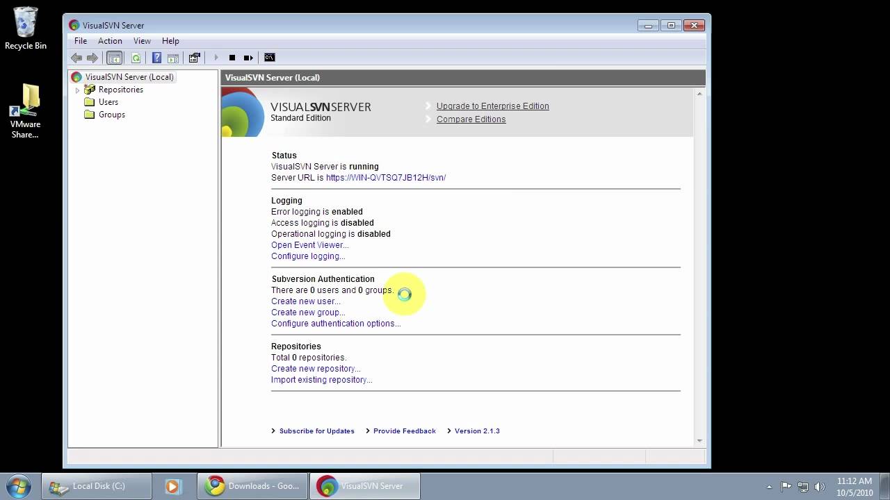 Subversion Server on Windows in 8 Minutes - YouTube