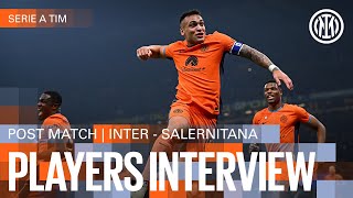 LAUTARO, BUCHANAN AND DE VRIJ | INTER 4-0 SALERNITANA | PLAYERS INTERVIEW 🎙️⚫🔵??