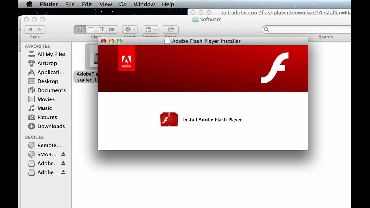 update adobe flash mac
