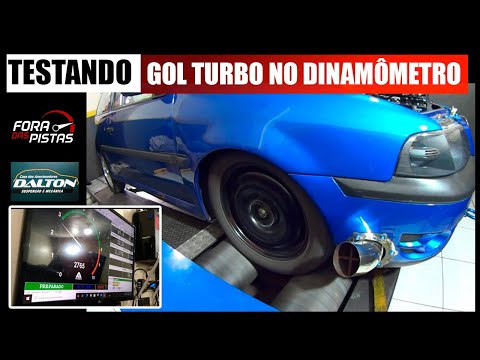 Gol Turbo Dalton Performance Team com S8000 no dinamômetro.