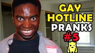 Gay Hotline Prank Compilation #5 (new character!)