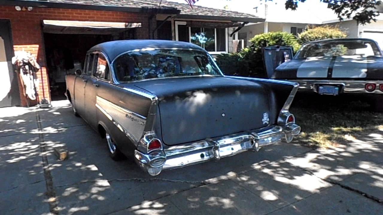 57 chevy hot rod - YouTube