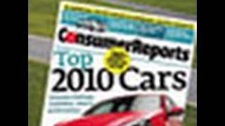 2010 Top PIck Cars from Consumer Reports
