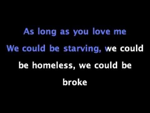 justin bieber as long as you love me lyrics pdf