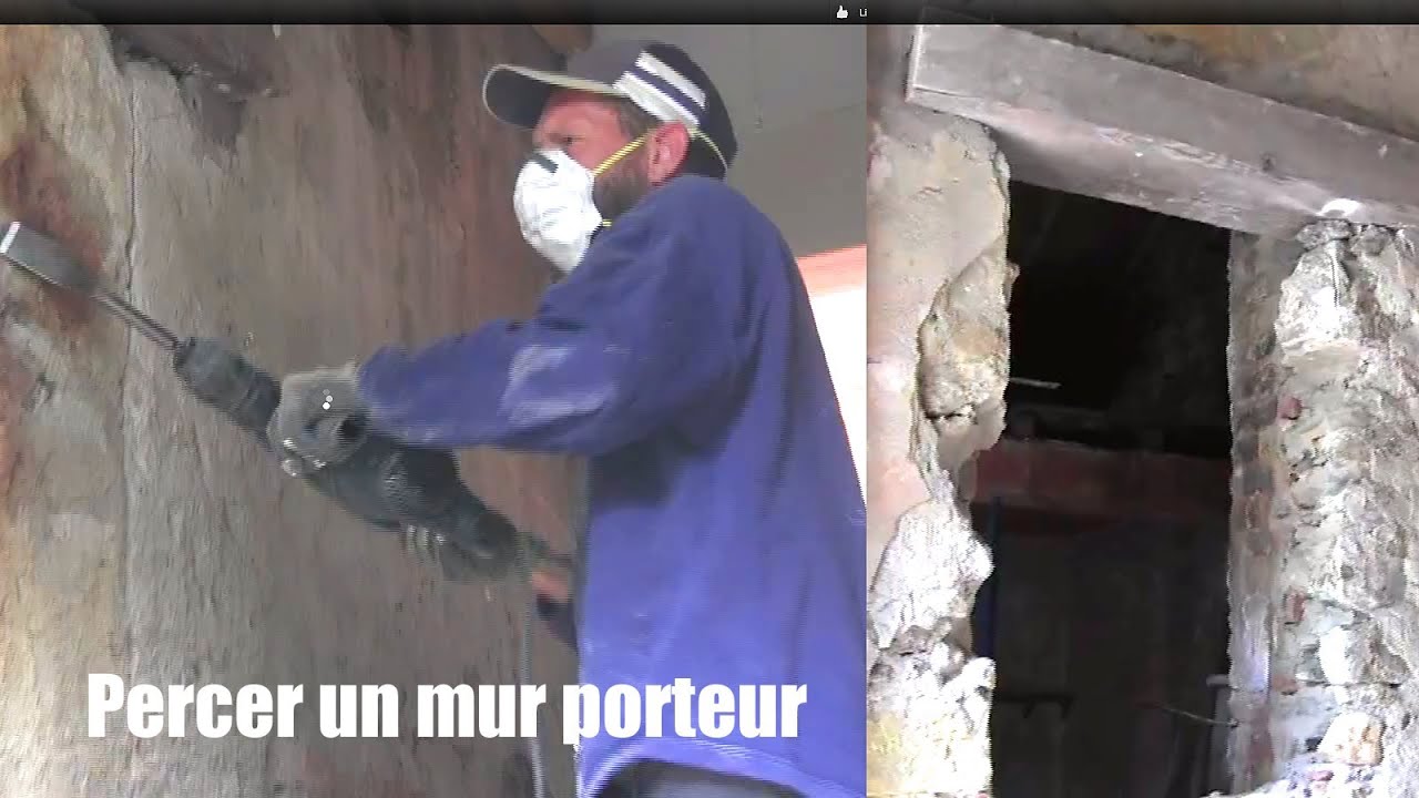 Mur porteur, percer un mur, How to drill a bearing wall to ... Mur porteur, percer un mur, How to drill a bearing wall to ...