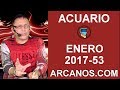 Video Horscopo Semanal ACUARIO  del 31 Diciembre 2017 al 6 Enero 2018 (Semana 2017-53) (Lectura del Tarot)