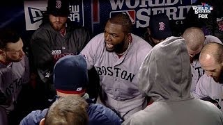 Papi rallies his teammates in dugout