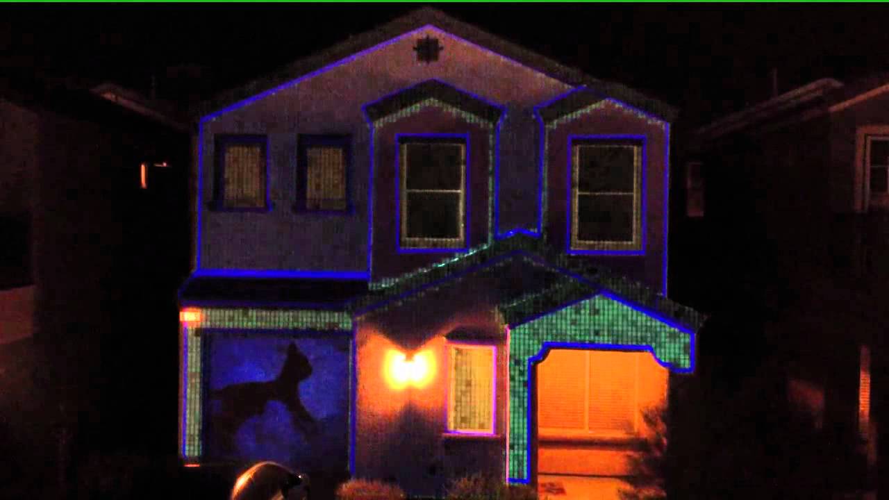 Christmas House Projection Video - YouTube