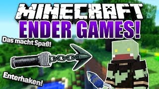 Enterhaken macht Spaß :D - Minecraft ENDER GAMES SERIE #31 | ungespielt