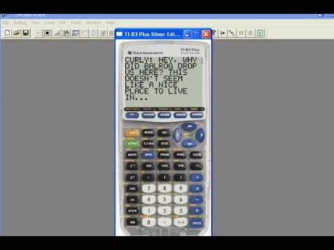 TI-83 Calculator Emulator Demo - YouTube