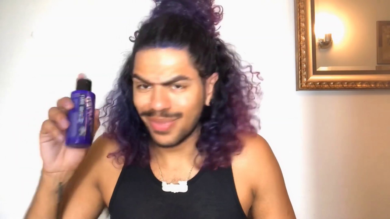 Manic Panic Rockabilly Blue On Unbleached Hair
