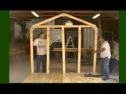 How to build a storage shed: Frame Part 1 - YouTube