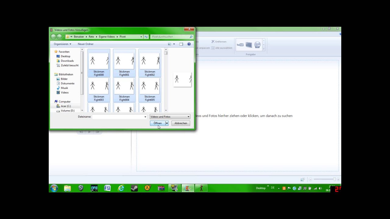 How to load an PIVOT Animation into Windows Live Movie Maker - YouTube