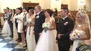 Церемония бракосочетания девяти пар прошла в Минске в День города