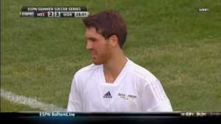 Northwestern's Matt Eliason Bicycle Kick Goal - Messi & Friends at Soldier Field - July 6, 2013