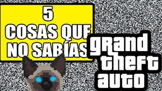 Grand Theft Auto I 5 COSAS QUE NO SABÍAS