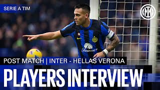 LAUTARO AND FRATTESI | INTER 2-1 H. VERONA PLAYERS INTERVIEW 🎙️⚫🔵??