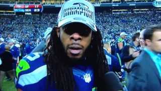 Richard Sherman Going Off on Michael Crabtree w/ Erin Andrews!