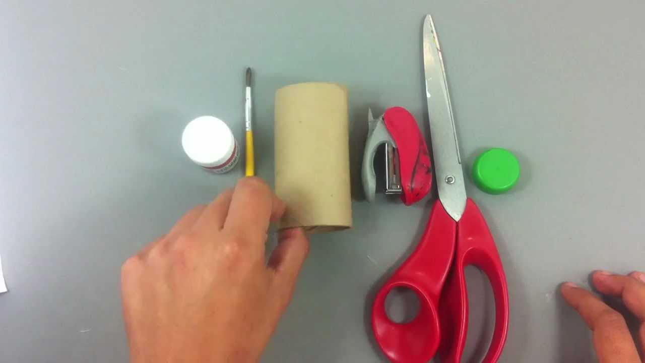 Flor con tubo de papel higiénico - Manualidades para niños - YouTube Flor con tubo de papel higiénico - Manualidades para niños - YouTube