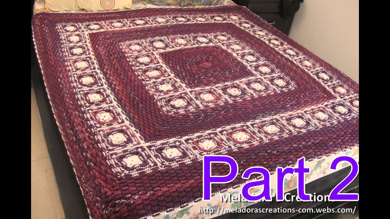 Basket Weave Granny Afghan pt 2 - How to Connect Granny ...
