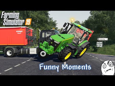 Funny Moments & Crash Compilation - Farming Simulator 19 Multiplayer