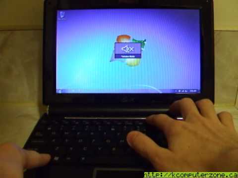 Windows 7 on Asus Eee PC 1000ha/1000he - YouTube