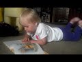 Funny Baby Reading a Book