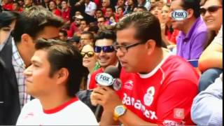 El Color en Toluca vs León, Semifinal vuelta, C14, Marlon FoxSports, 11Mayo2014