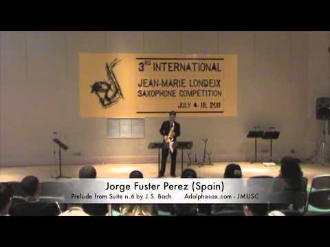 3rd JMLISC: Jorge Fuster Perez (Spain) Prelude from Suite n.6 by J.S. Bach