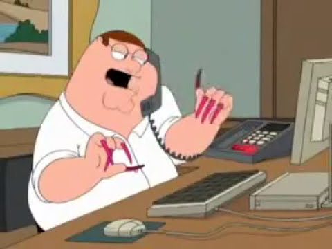 Family Guy - Peter Griffin with Acrylic Nails - YouTube
