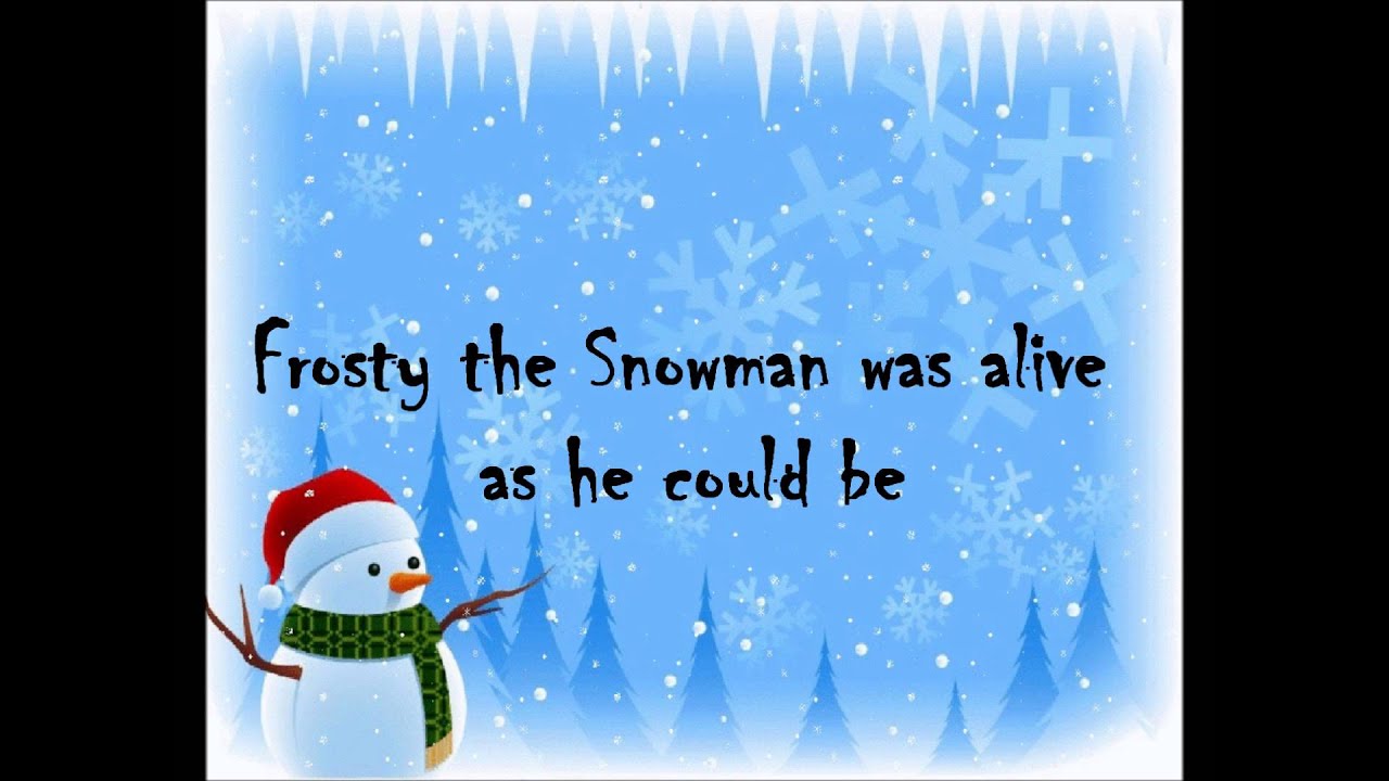 frosty the snowman lyrics pdf