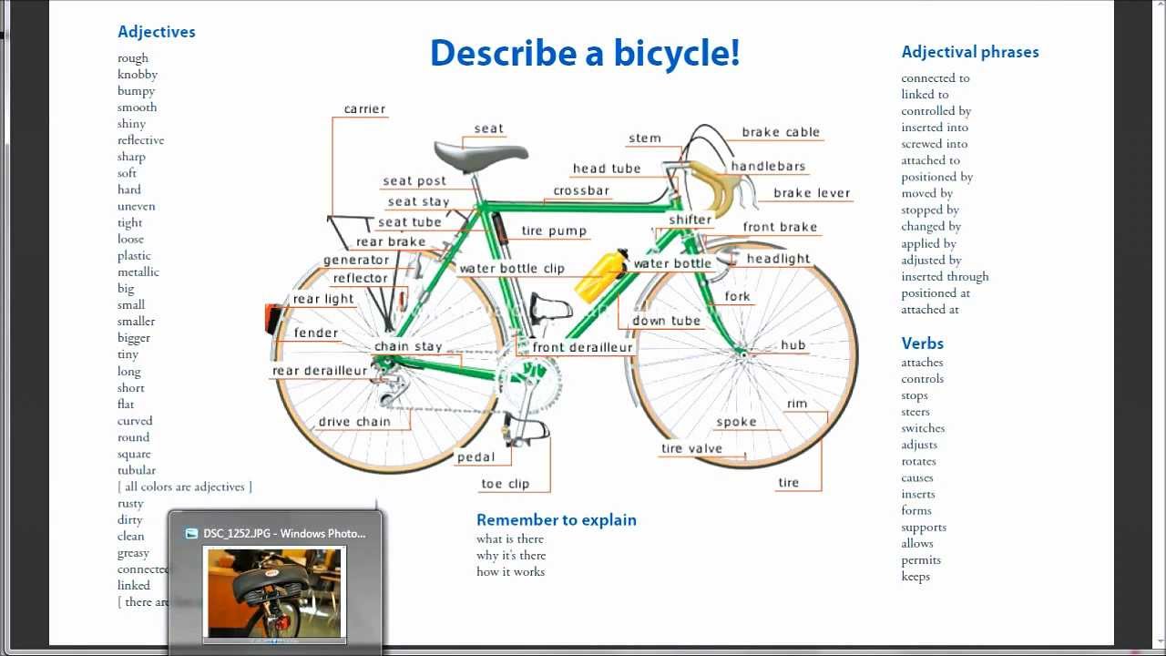 describe bicycle essay