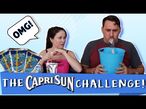 THE CAPRISUN CHALLENGE! - VOMIT ALERT!