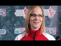 2012 Scotties Tournament of Hearts Draw 5 Media Scrum