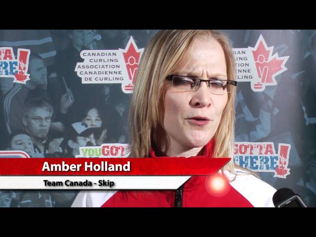 2012 Scotties Tournament of Hearts Draw 5 Media Scrum