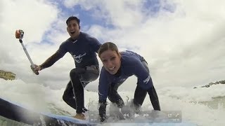 EPIC COUPLE SURFING