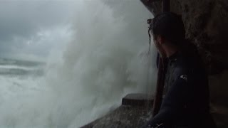 Vague au phare de Biarritz Janvier 2014