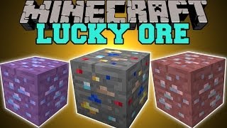 Minecraft: LUCKY ORES (RANDOM ORE, BONUS ORE, & MORE!) Mod Showcase