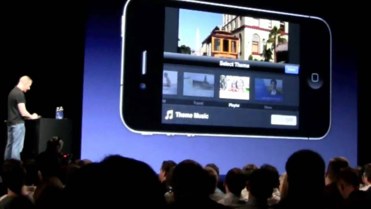 iMovie for iPhone 4 - Demo at WWDC 2010 - YouTube