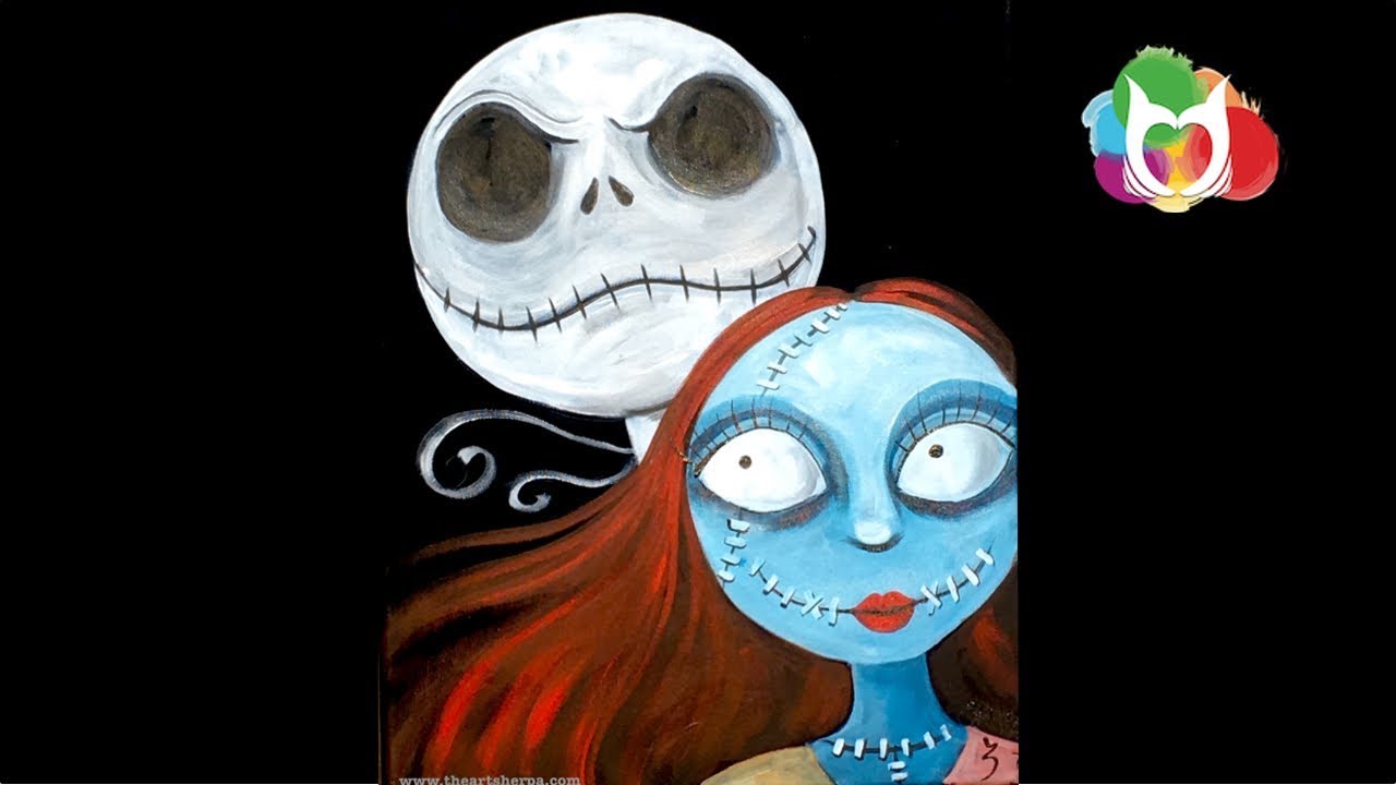 How I Painted Jack Skellington \u0026 Sally From Nightmare Before Christmas -...