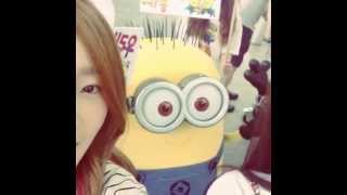 [Video] 130719 SNSD Taeyeon and Seohyun with MINIONS