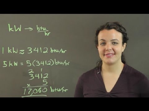 How to Convert kW to BTU/Hour : Conversions & Other Math Tips ...