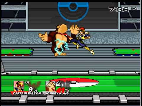 Super Smash Flash 2 0.8b: 4 Captain Falcon Matches - YouTube