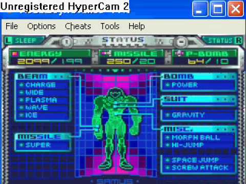 metroid fusion phazon suit cheat - YouTube