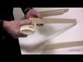 Joining wood frames with wedges