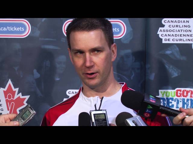 Draw 8 Media Scrum - 2013 Tim Hortons Brier