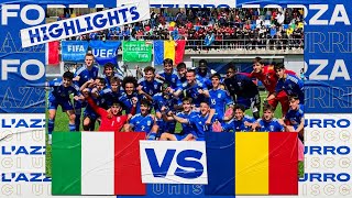 Highlights: Italia-Romania 2-0 | Under 18 | Amichevole