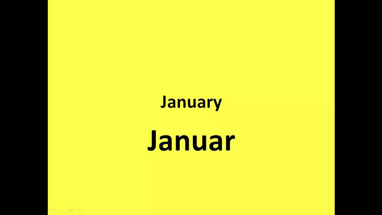 Learn German - Months of the year. - YouTube