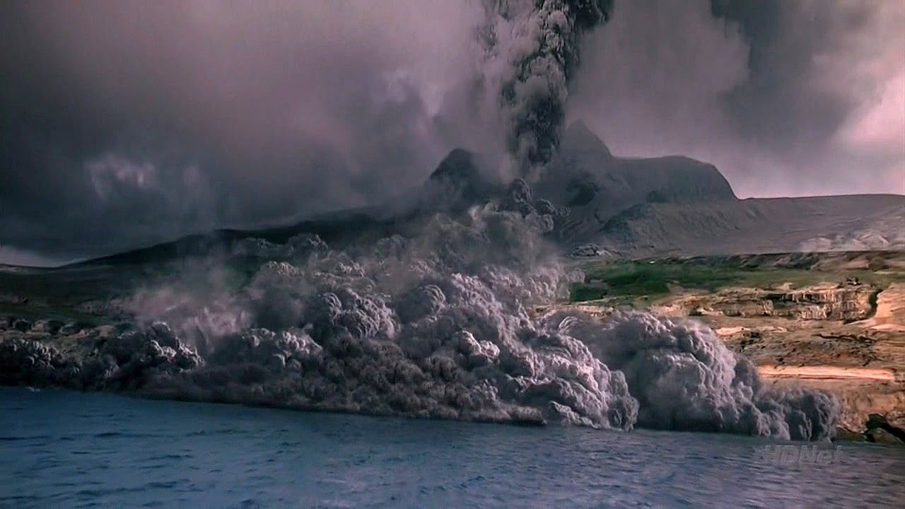 Volcanic eruption, Santorini (HD) - YouTube